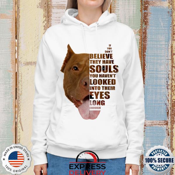 Pitbull if you believe they have souls you haven't looked s hoodie