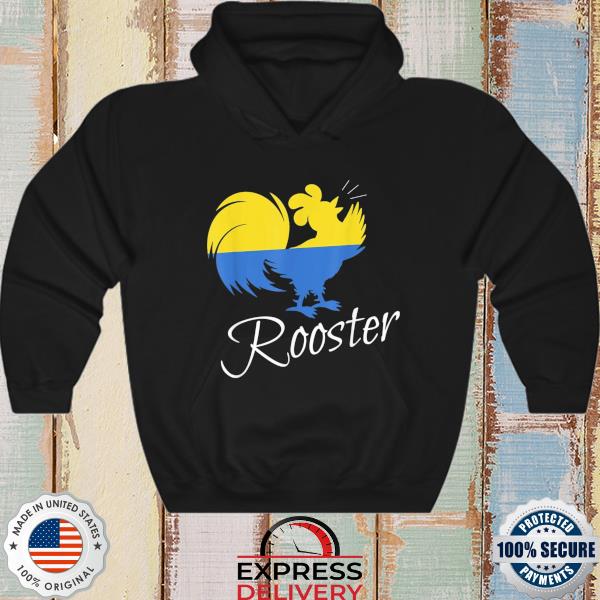 Symbol love and resistance of ukrainians ceramic rooster s hoodie