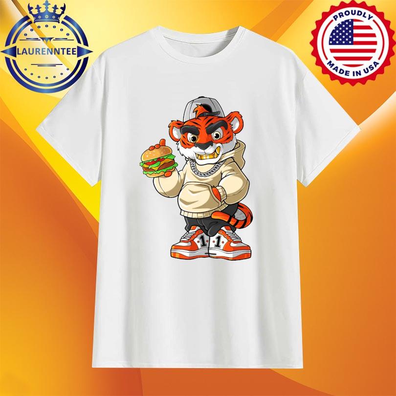 Burger and Bengal Tiger shirt