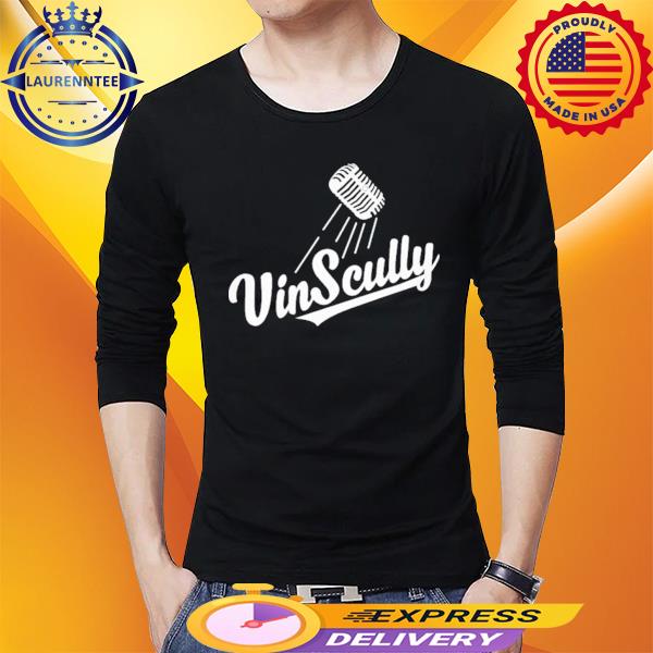 Vin Scully Microphone T Shirt, Hoodies, Tank Top