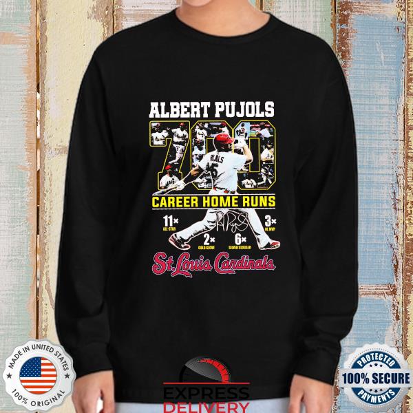 Official Albert pujols 700 career home runs st louis cardinals shirt,  hoodie, sweater, long sleeve and tank top