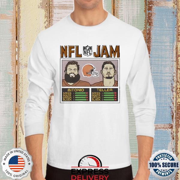 Nfl Jam Browns Bitonio And Teller Shirt Hayden Grove Homage Store