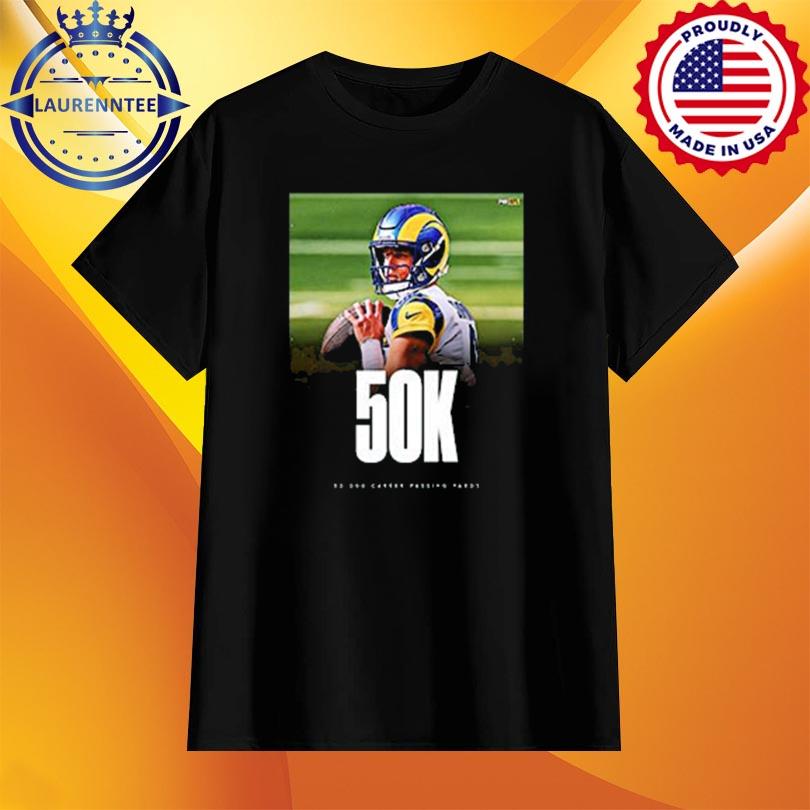 Official Matthew stafford 50k career passing yards in nfl shirt