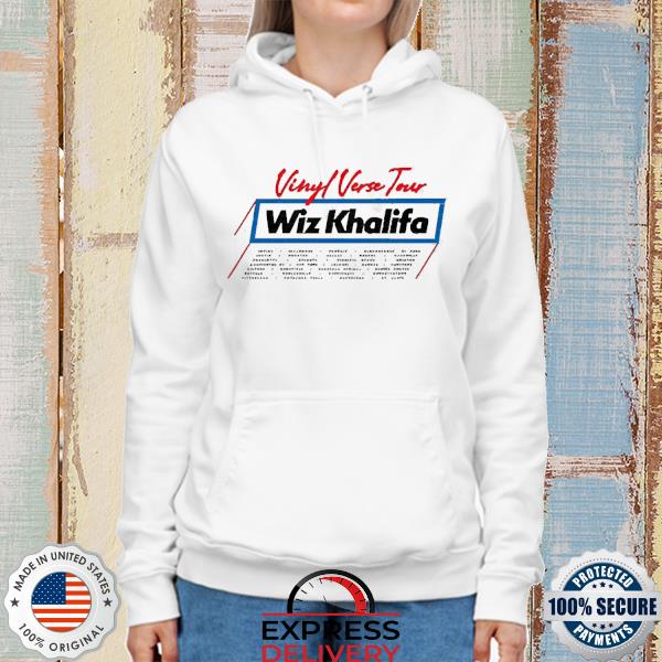 Official Music Concert Wiz Khalifa Vinyl Verse Tour 2022 Shirt hoodie