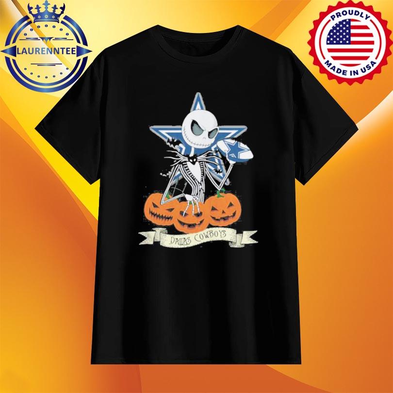 Jack Skellington Dallas Cowboys Halloween Shirt - High-Quality