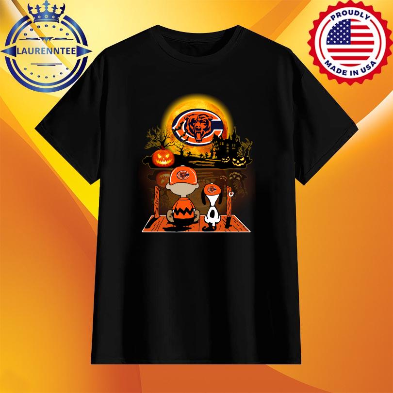 Snoopy and Charlie Brown Pumpkin Chicago Bears Halloween Moon 2022 shirt,  hoodie, sweater, long sleeve and tank top