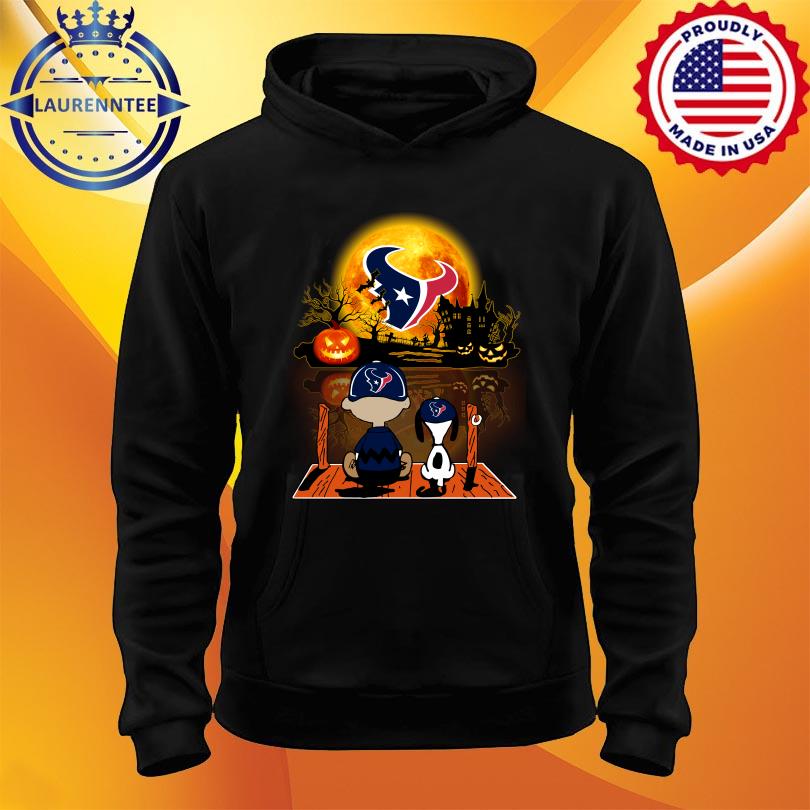 Snoopy and Charlie Brown Pumpkin Houston Texans Halloween Moon shirt,  hoodie, sweater, long sleeve and tank top