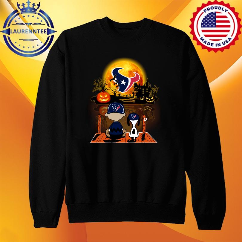 Snoopy and Charlie Brown Pumpkin Houston Texans Halloween Moon 2022 shirt,  hoodie, sweater, long sleeve and tank top