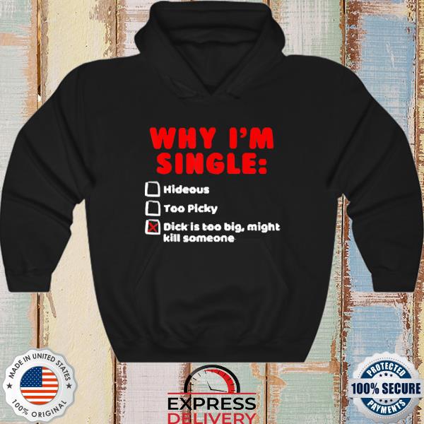 Why I'm single hideous too picky dick is too big might kill someone New 2022 Shirt hoodie
