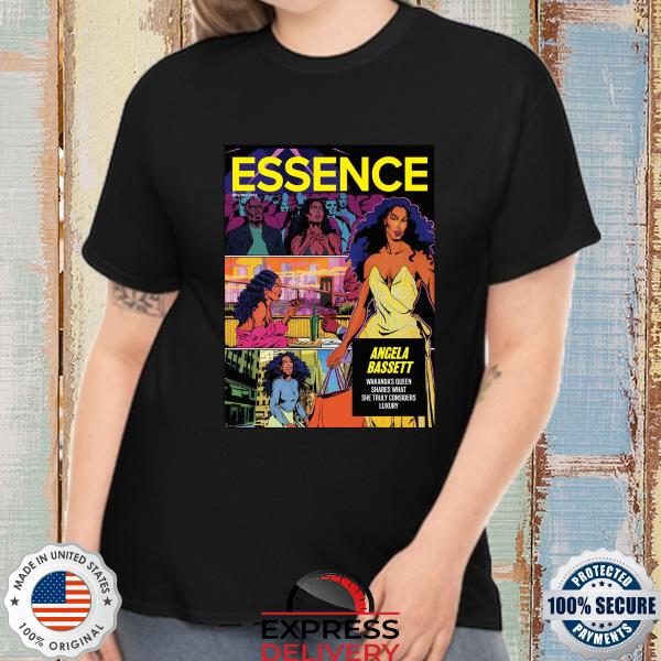 Angela bassett wakanda queen forever on brand new essence cover shirt