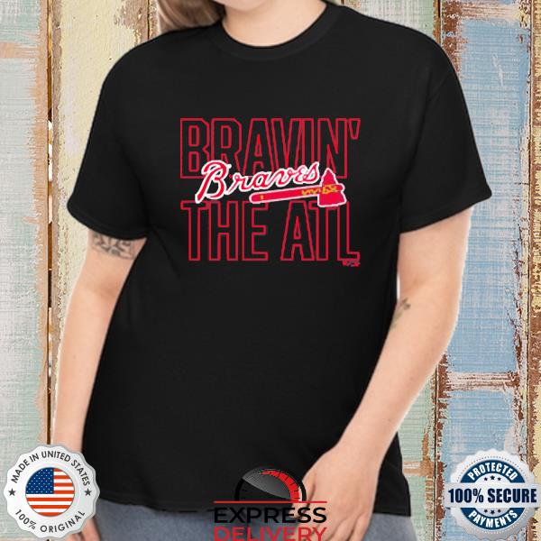 Atlanta Braves 2022 Navy Bravin The All Pitch Out Shirt