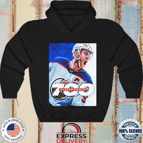 Awesome connor mcdavid 700 career points club in nhl T-shirt, hoodie,  sweater, long sleeve and tank top