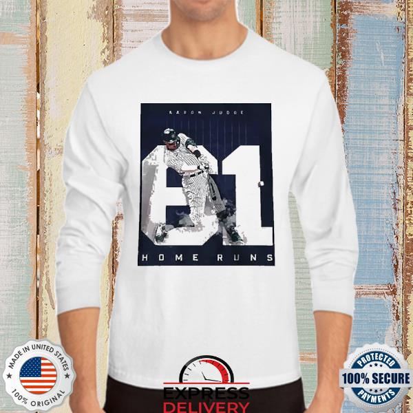 The New York Yankees Aaron Judge 61 AL HR Record Vintage T-Shirt - Kaiteez