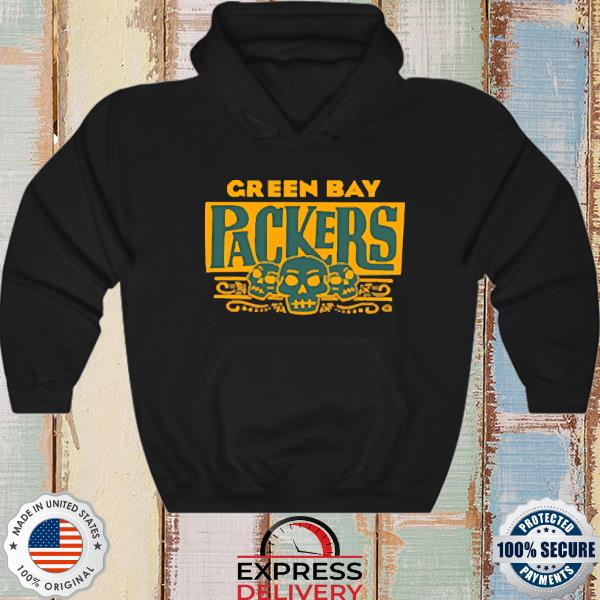 green bay packers skull hoodie