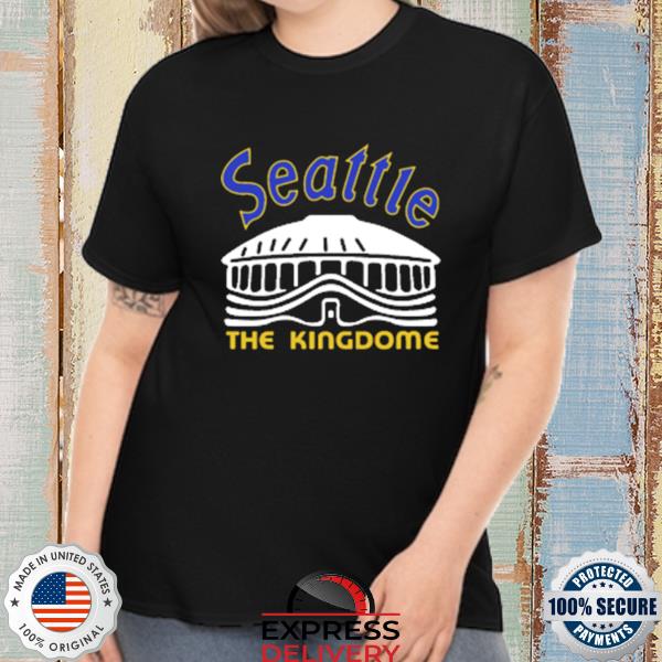 Seattle Mariners The Kingdome T-Shirt from Homage. | Royal Blue | Vintage Apparel from Homage.