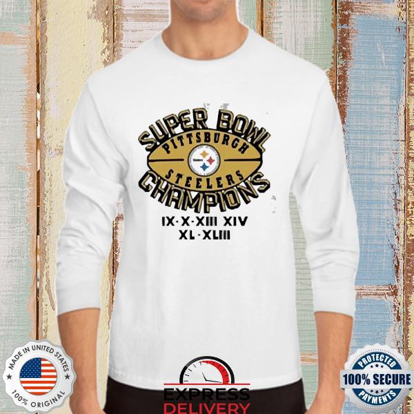 Steelers Homage Super Bowl Champions Short Sleeve T-Shirt - XXL