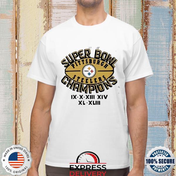 Steelers Homage Super Bowl Champions Short Sleeve T-Shirt - XXL