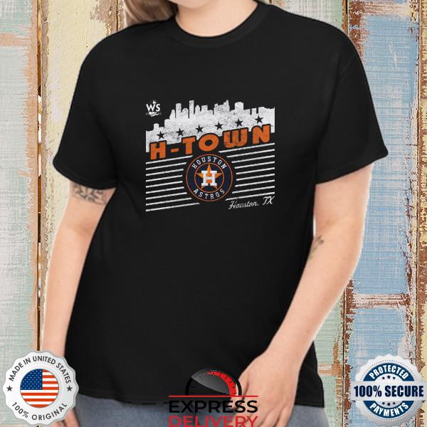 Houston astros majestic threads 2022 world series local lines tri-blend shirt