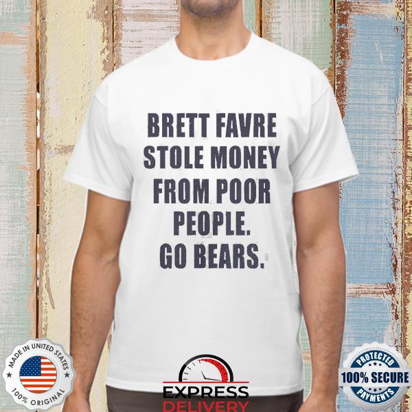 Brett Favre Stole Money From Poor People. Go Bears. — Joe Mills Illustration