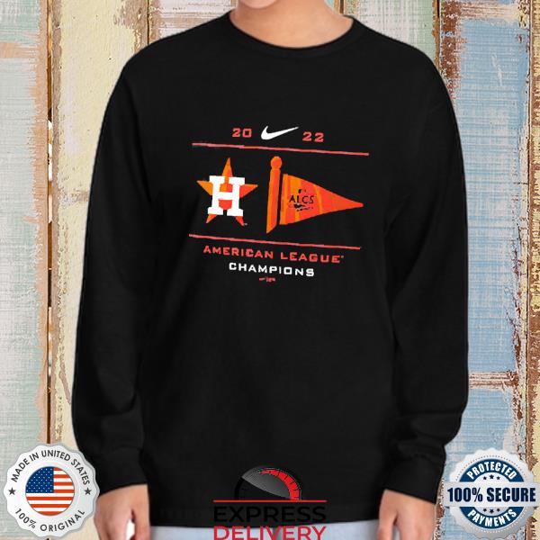 Men's Houston Astros Nike Navy 2022 American League Champions Pennant  T-Shirt, hoodie, sweater, long sleeve and tank top
