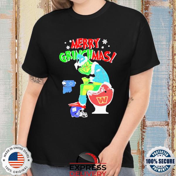 Philadelphia Eagles Shirt Christmas Grinch In Toilet T Shirt