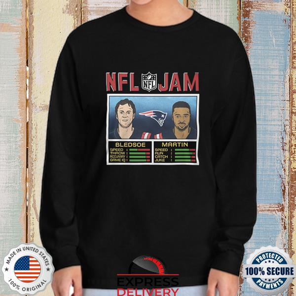 NFL Jam New England Patriots Drew Bledsoe and Curtis Martin shirt, hoodie,  sweater, long sleeve and tank top