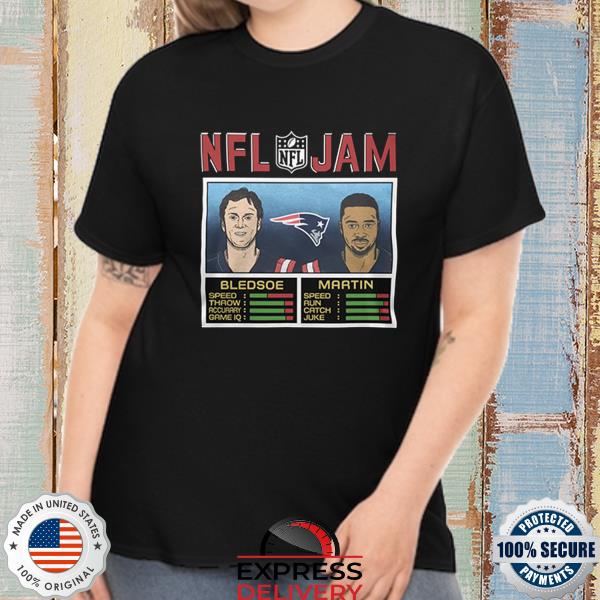 NFL Jam Patriots Bledsoe And Martin 2022 Shirt