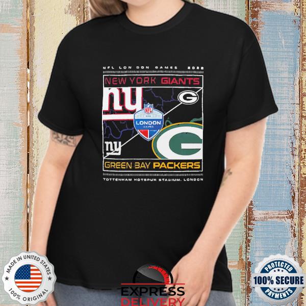 NFl London Games 2022 New york Giants vs Green Bay Packers shirt