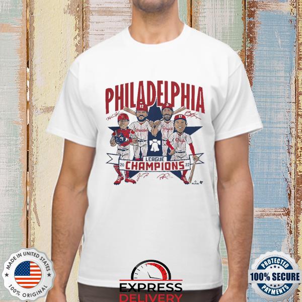 Official Philadelphia Phillies 2022 League Champions Caricature Shirt