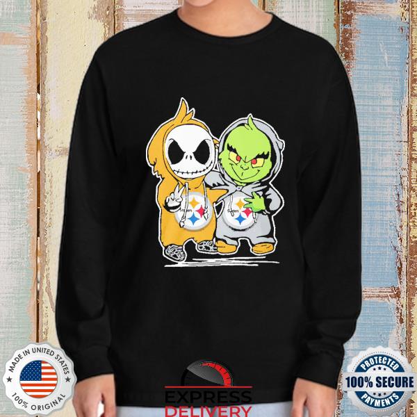 Official The Grinch hand holding ornament Pittsburgh Steelers Christmas  Shirt, Hoodie, Long Sleeved, SweatShirt