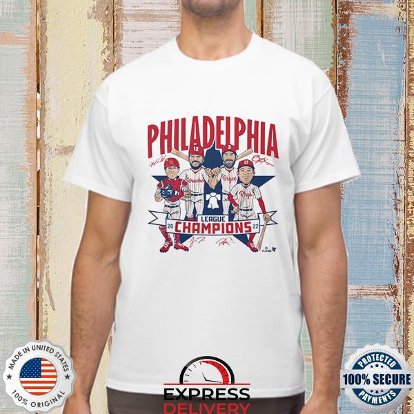 Philadelphia 2022 League Champions Caricature Tee Shirt