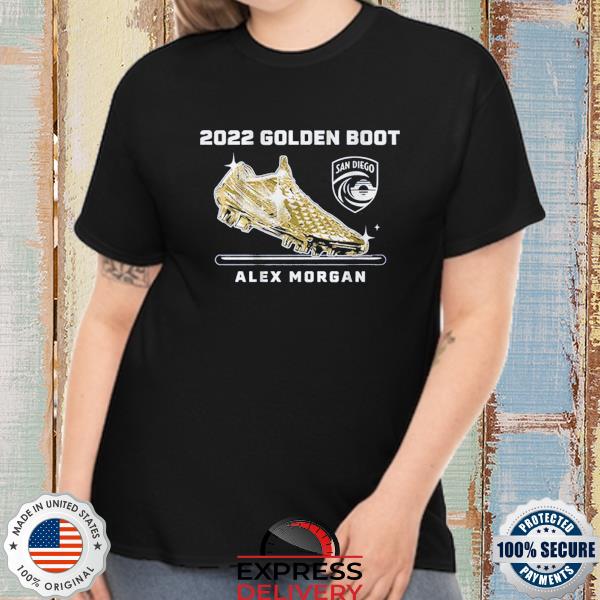 San diego wave fc alex morgan golden boot shirt