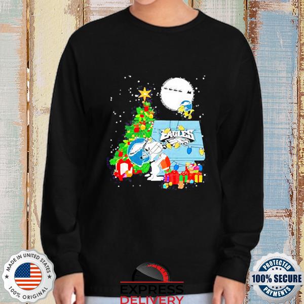 Snoopy and Woodstock Philadelphia Eagles Home Merry Christmas shirt