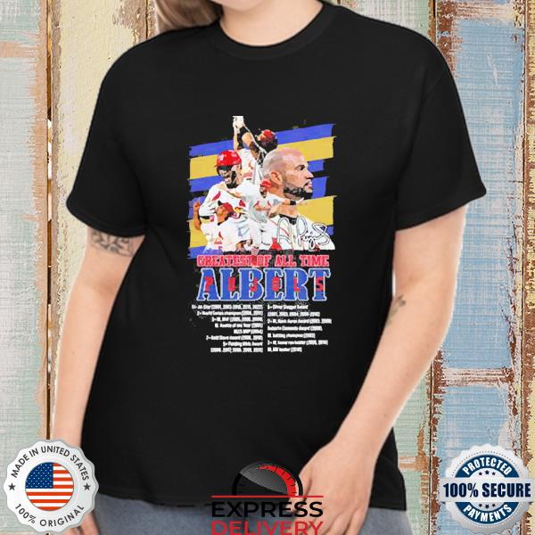 Official Albert Pujols T-Shirt St Louis Cardinals 2022 Farewell Tour  Signatures, hoodie, sweater, long sleeve and tank top