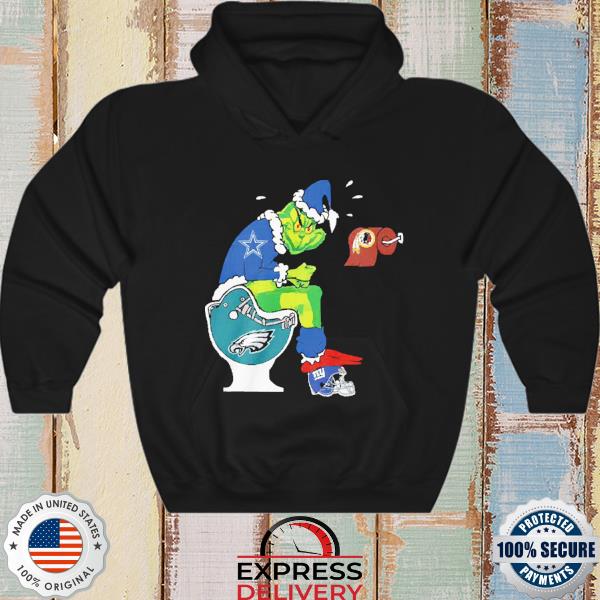 The Grinch Dallas Cowboys Shit On Toilet Philadelphia Eagles And Other  Teams Christmas Sweatshirt, hoodie, sweater, long sleeve and tank top