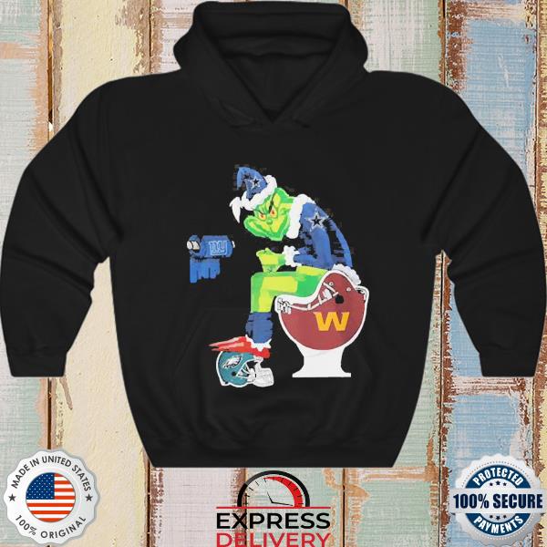 The Grinch Dallas Cowboys Shit On Toilet Washington Football Team And Other  Teams Christmas Sweatshirt, hoodie, sweater, long sleeve and tank top