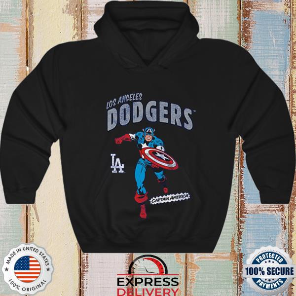 Los Angeles Dodgers Youth Team Captain America Marvel T-Shirt, hoodie,  sweater, long sleeve and tank top