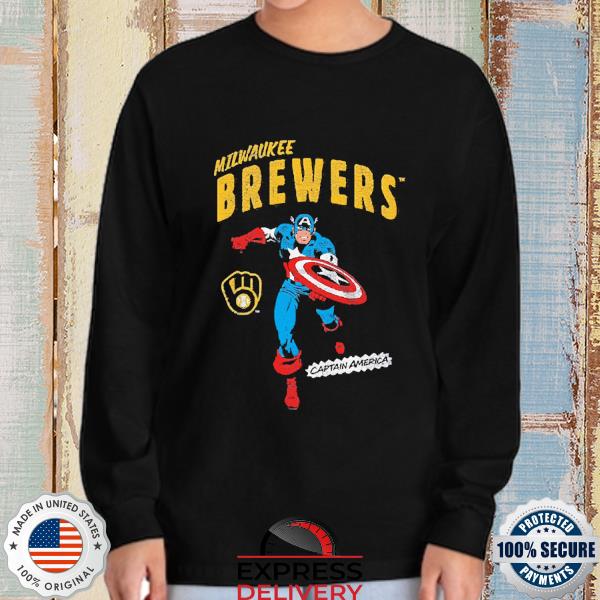 Youth Navy Milwaukee Brewers Basic Long Sleeve T-Shirt