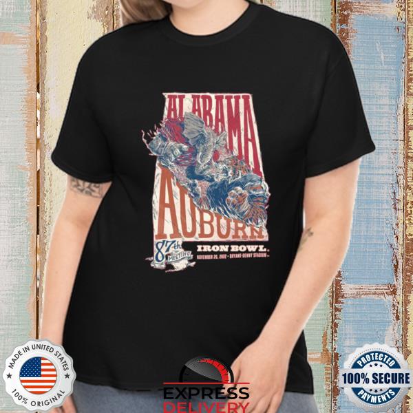 Alabama Vs Auburn 87th Meeting Iron Bowl 2022 Bryant Denny Stadium Shirt