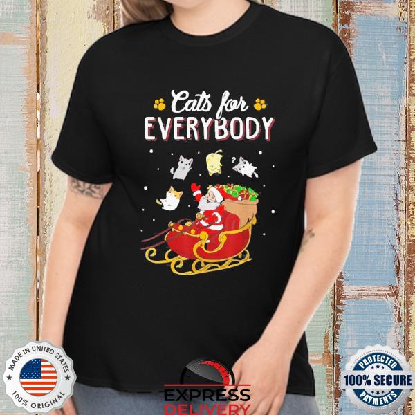 Cats For Everybody Ugly Christmas Cat 2022 Shirt