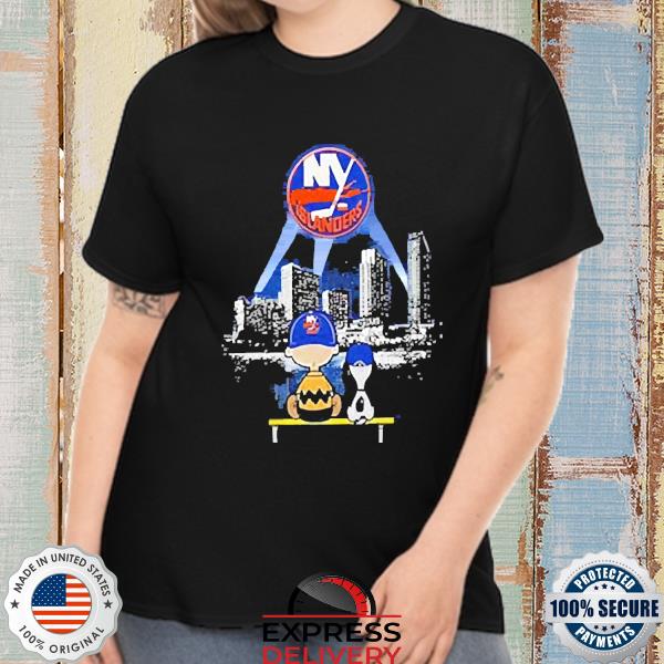 Charlie Brown And Snoopy Watching City New York Rangers T-Shirt - TeeNavi