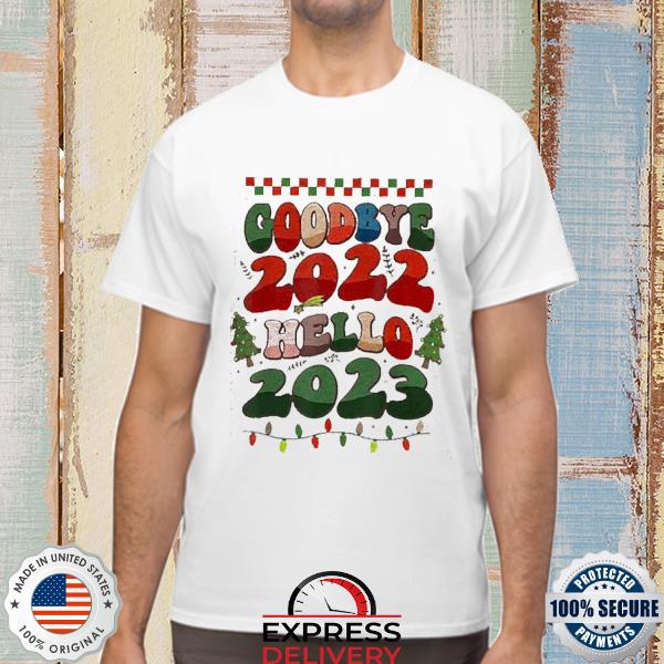Christmas Vintage Goodbye 2022 Hello 2023 Party Shirt