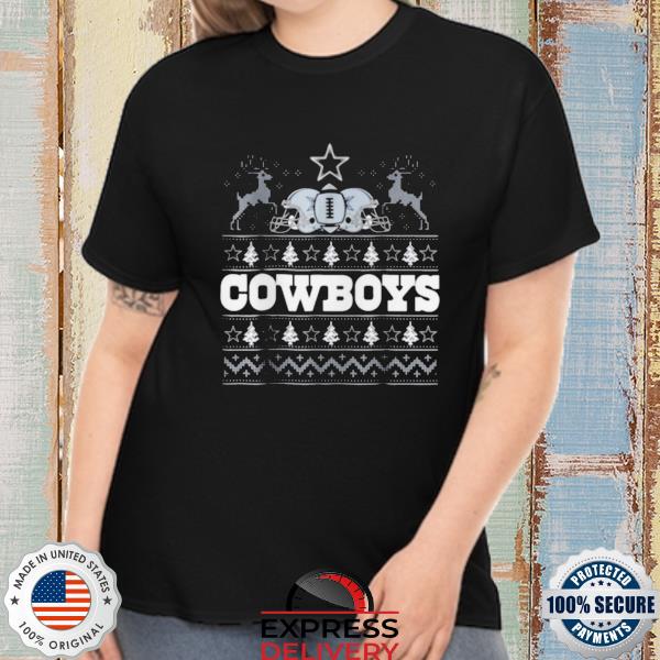 Dallas Cowboys Knitting Pattern Ugly Christmas Sweater Shirt For