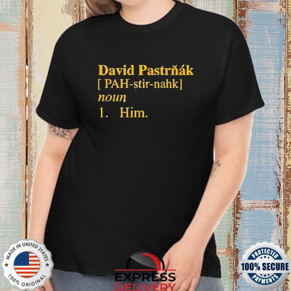 David Pastrňák [Pah-Stir-Nahk] Noun 1 Him Shirt