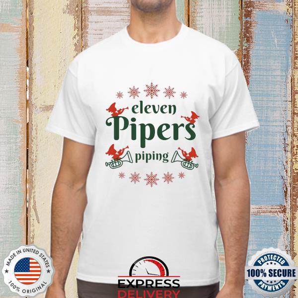 Eleven pipers piping Christmas sweater