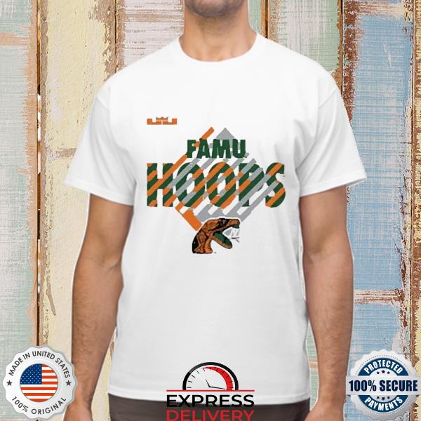 Florida a and m rattlers core famu hoops white shirt