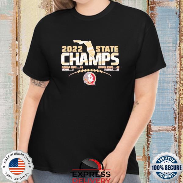 Garnet Florida State Seminoles 2022 State Champions Football Score shirt