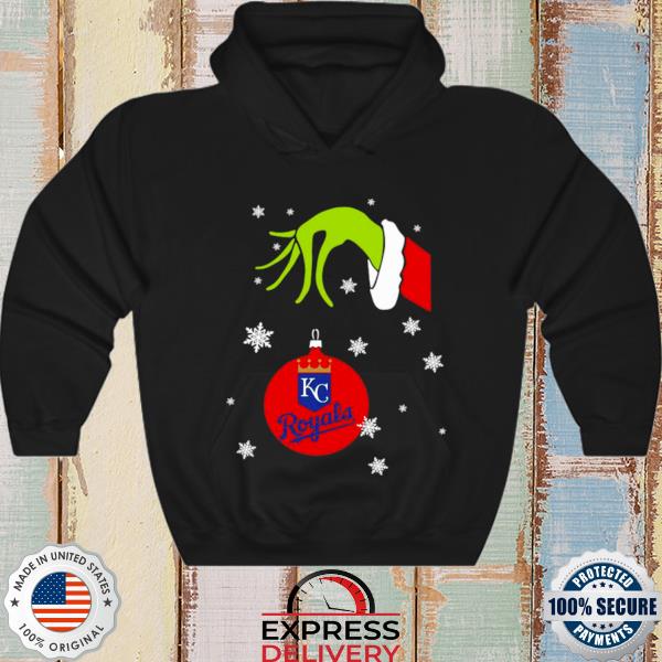 Grinch Hand holding Ornament Kansas City Royals Snowflake Christmas shirt,  hoodie, sweater, long sleeve and tank top