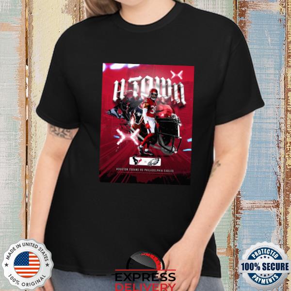 H town nfl houston texans vs philadelphia eagles essential shirt