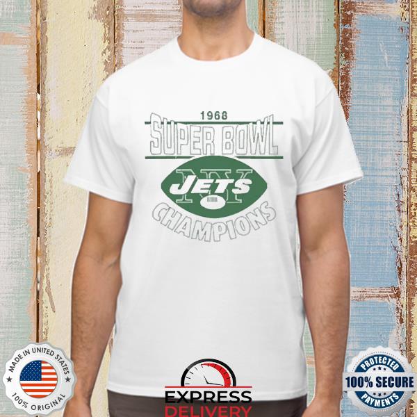 Homage branded ny jets super bowl iiI champs est 1968 shirt